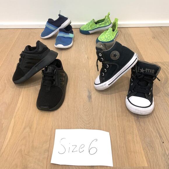 ADIDAS & CONVERSE BABY BUNDLE, Baby Bundle Shoes, Adidas, Converse, Cat & jack - Picture 1 of 11
